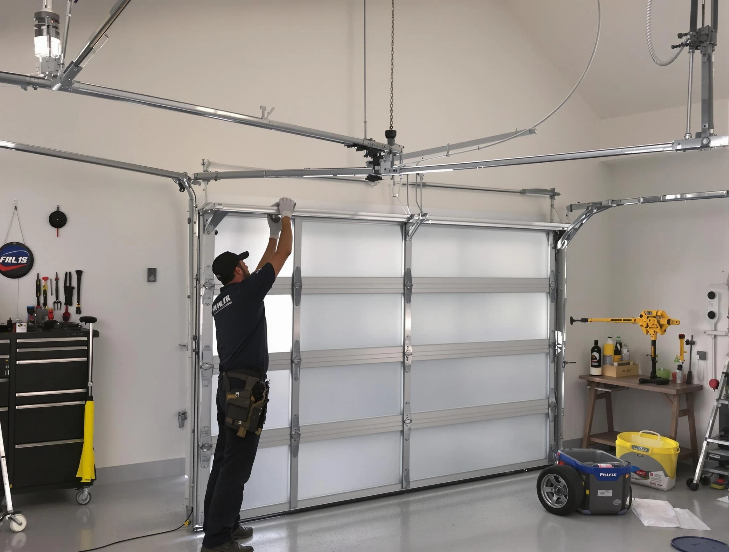 Casa Grande Garage Door Repair certified team performing precision garage door installation in Casa Grande