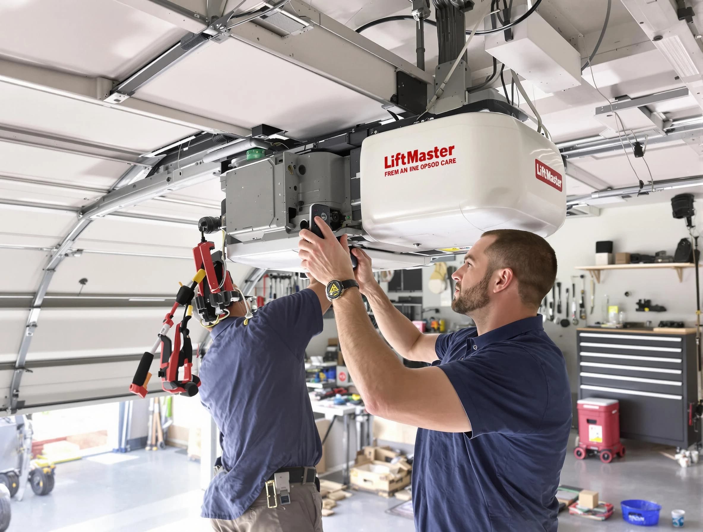 Casa Grande Garage Door Repair technician performing advanced diagnostics on garage opener in Casa Grande