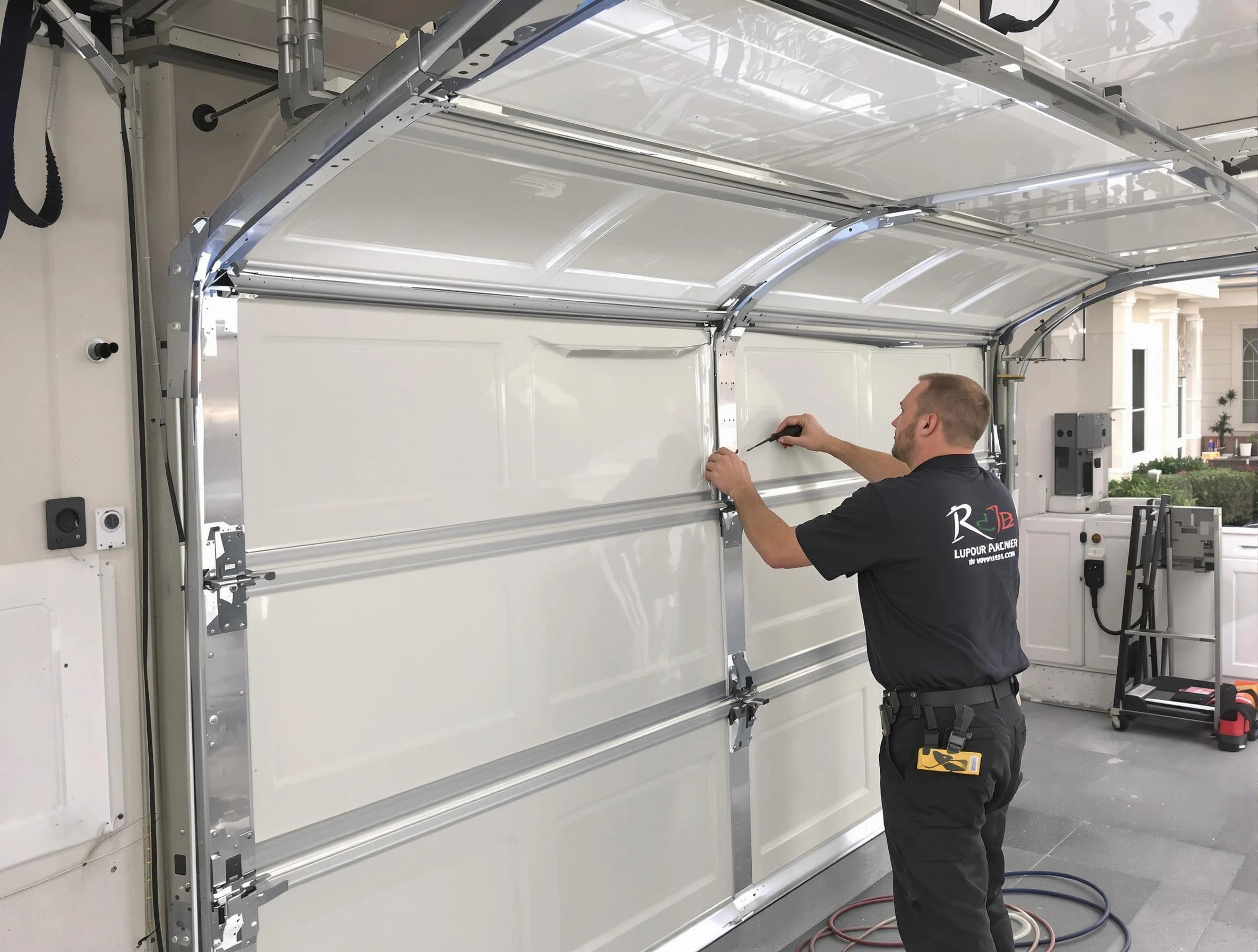 Casa Grande Garage Door Repair professional performing panel repair in Casa Grande