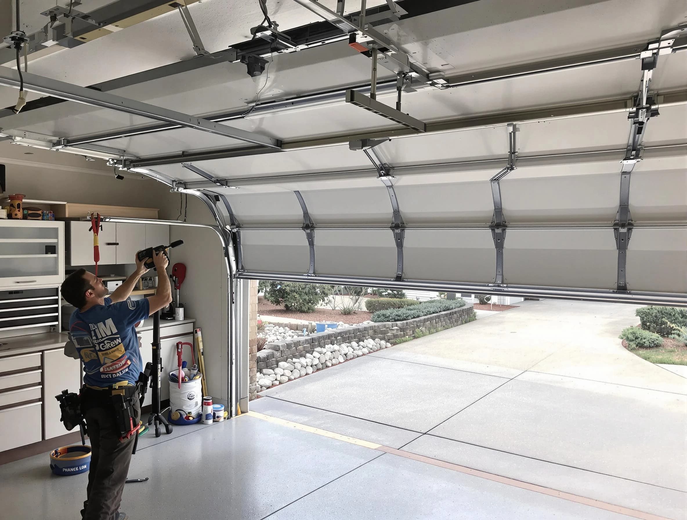 Garage door track repair service by Casa Grande Garage Door Repair in Casa Grande